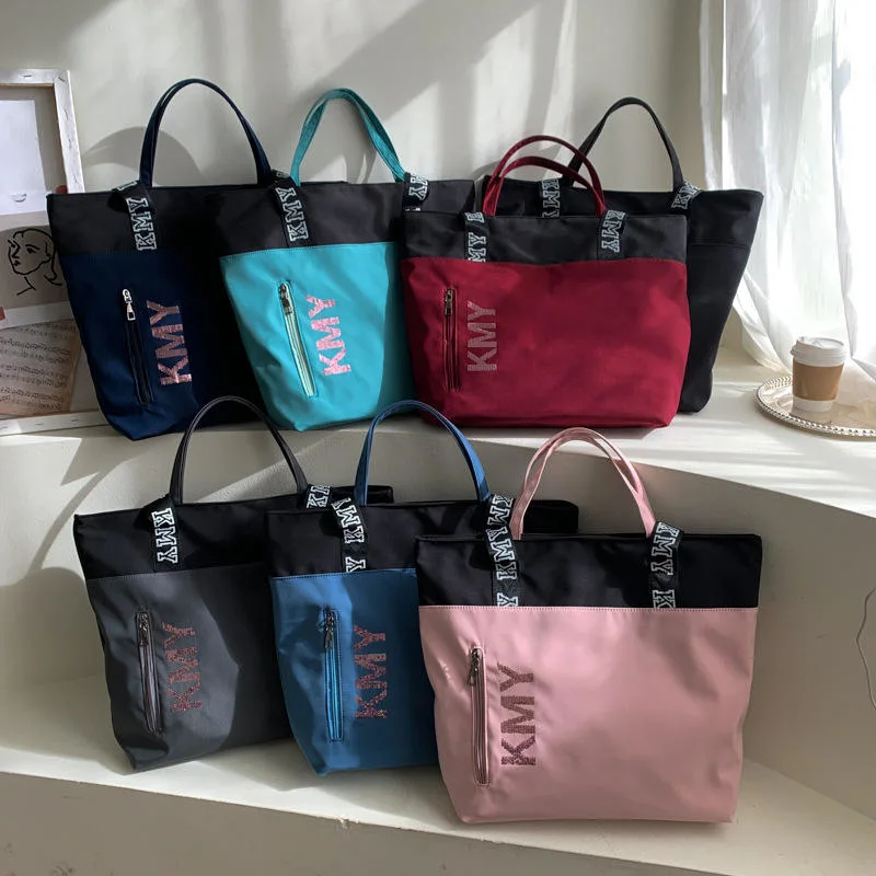 Hot Sale Nylon Print Rope Handle Summer Tote Canvas Beach Hand Bag