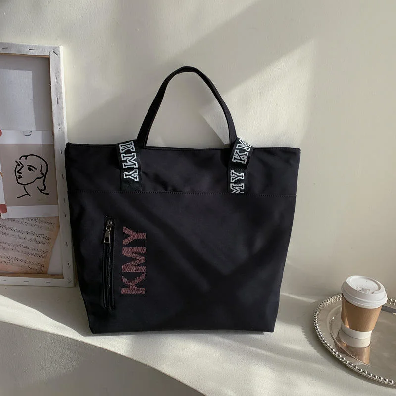 Hot Sale Nylon Print Rope Handle Summer Tote Canvas Beach Hand Bag