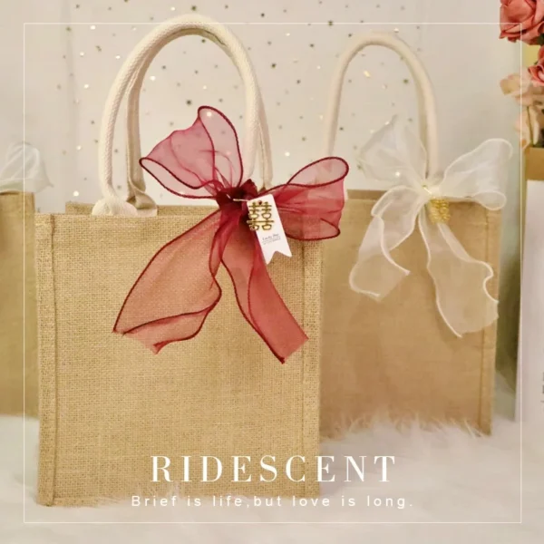 Hot Sale Promotional Eco-Friendly High Quality Custom Waterproof Jute Shopping Printing Tote Bag - Image 3