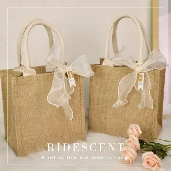 Hot Sale Promotional Eco-Friendly High Quality Custom Waterproof Jute Shopping Printing Tote Bag - Image 4