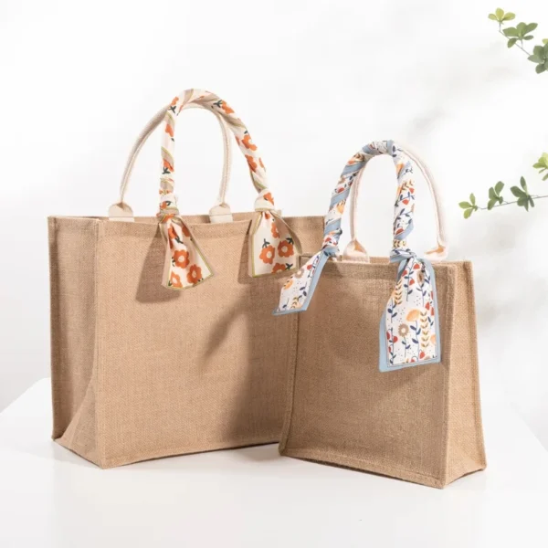 Hot Sale Promotional Eco-Friendly High Quality Custom Waterproof Jute Shopping Printing Tote Bag - Image 6
