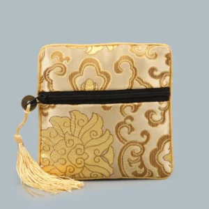 Alternative view of Hot Sale Small Silk Jewelry Bag Pouches Small Jewelry Gift Bags Chinese Brocade Bags