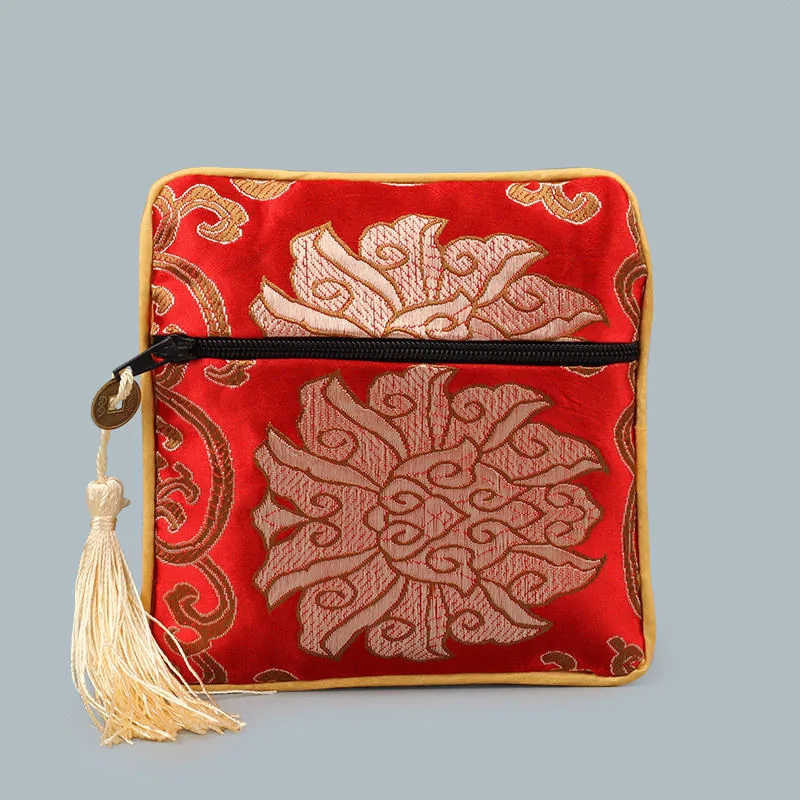 Hot Sale Small Silk Jewelry Bag Pouches Small Jewelry Gift Bags Chinese Brocade Bags - Image 4