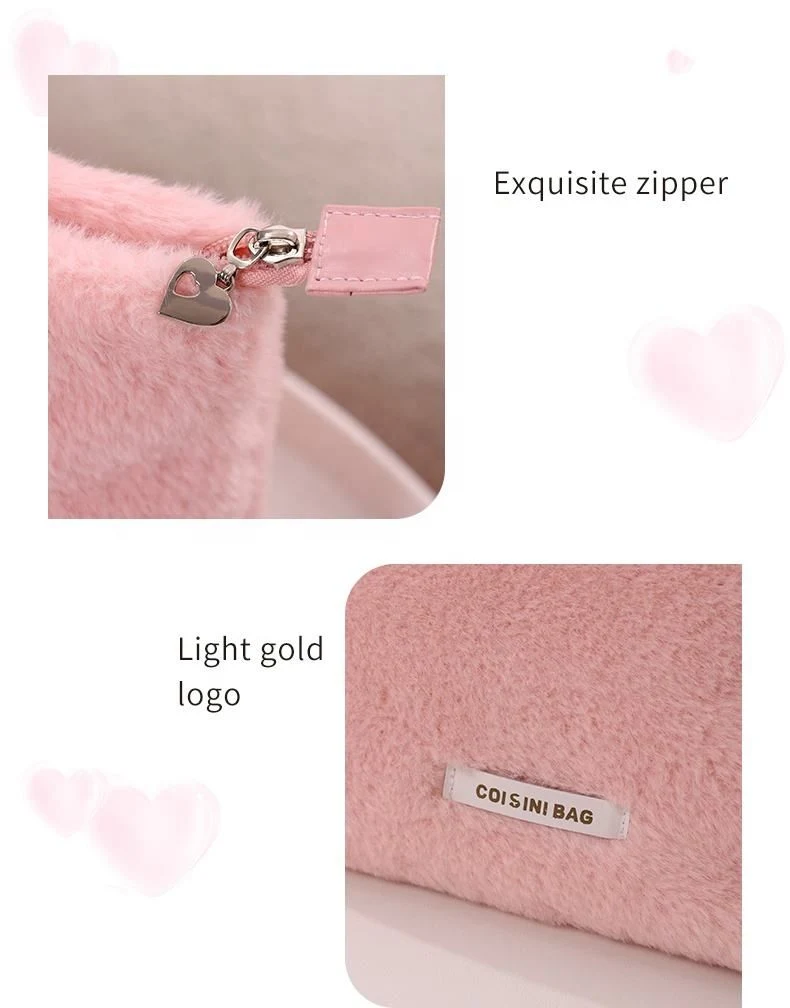 Hot Sale Travel Makeup Bag Cosmetic Storage Bag Furry Bags