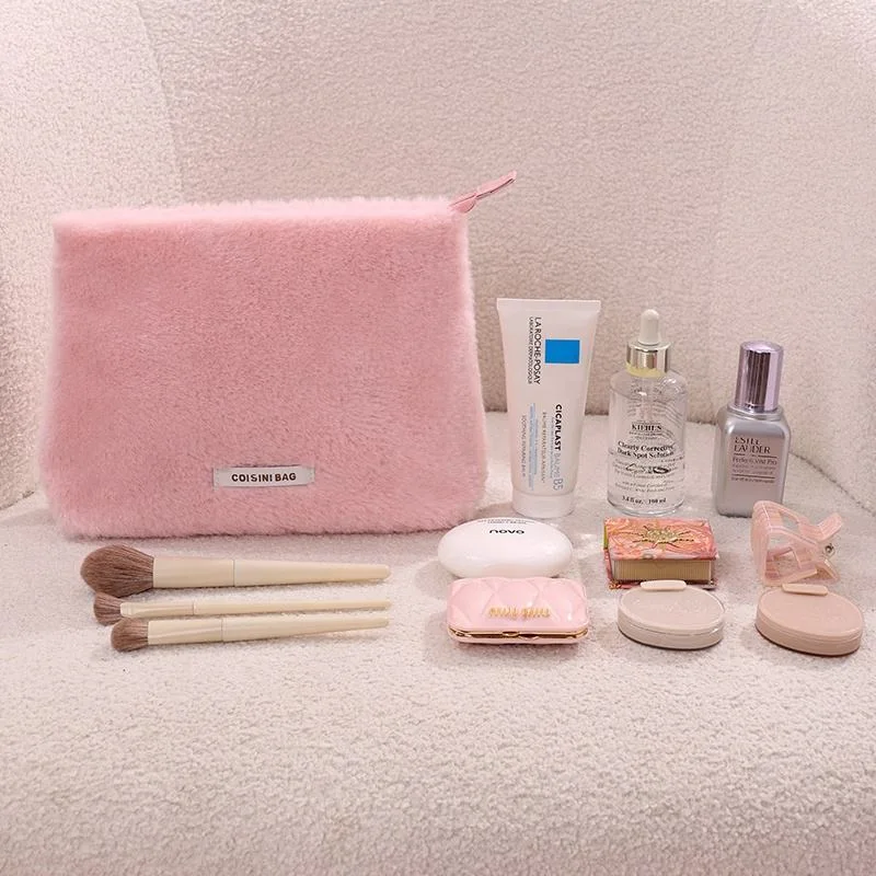 Hot Sale Travel Makeup Bag Cosmetic Storage Bag Furry Bags