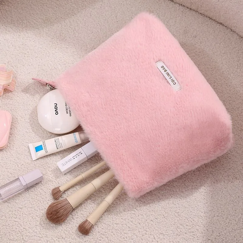 Hot Sale Travel Makeup Bag Cosmetic Storage Bag Furry Bags