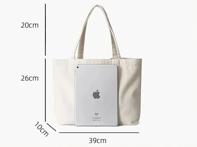 Hot Sale Wholesale Durable Reusable Foldable Clothing Store Shopping Black Canvas Bag