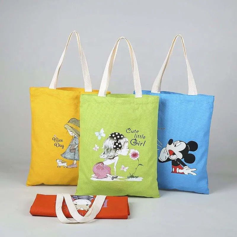 Hot Sales Tote Bag Cotton Canvas Shopping Handbag Customized Cotton Canvas Bag