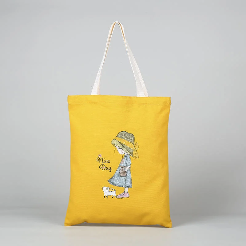 Hot Sales Tote Bag Cotton Canvas Shopping Handbag Customized Cotton Canvas Bag