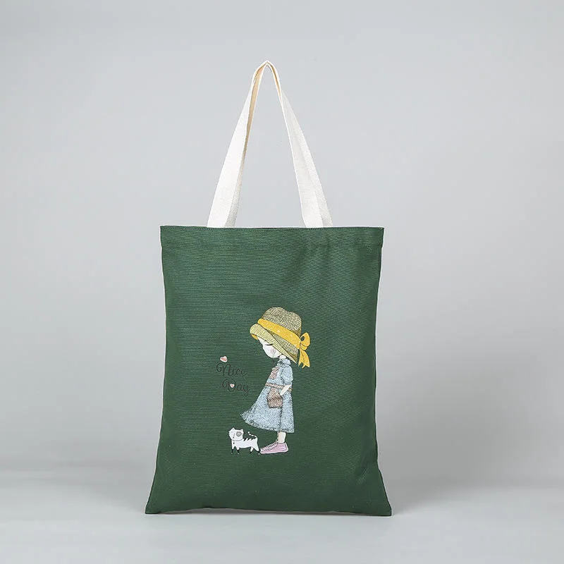 Hot Sales Tote Bag Cotton Canvas Shopping Handbag Customized Cotton Canvas Bag