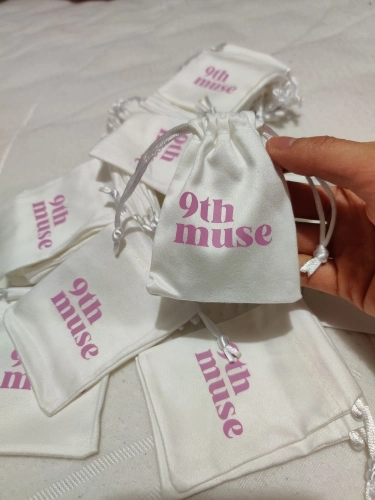 Hotsale Canvas Cotton Linen Jewelry Packaging Drawstring Bag with Double Cotton String