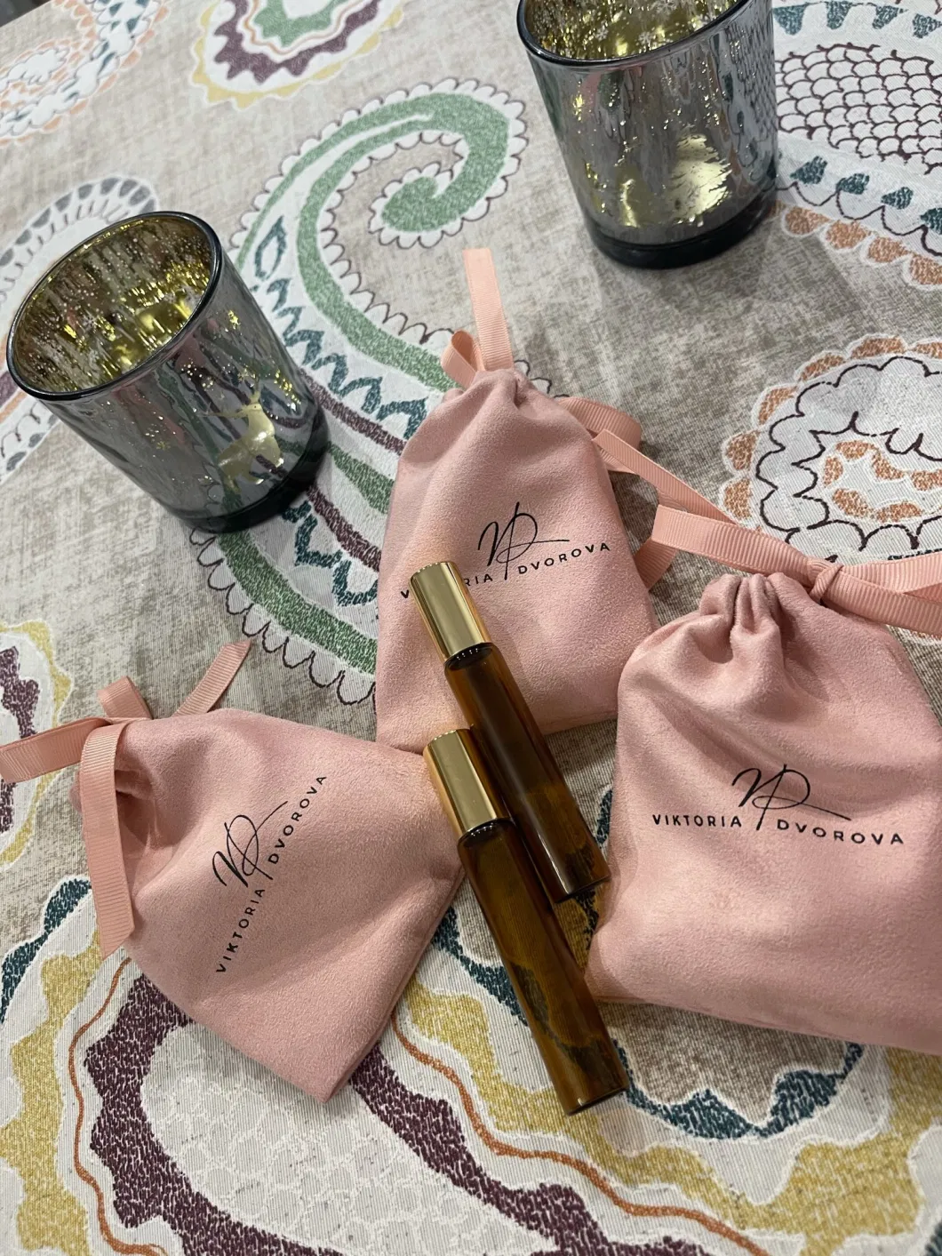 Hotsale Canvas Cotton Linen Jewelry Packaging Drawstring Bag with Double Cotton String