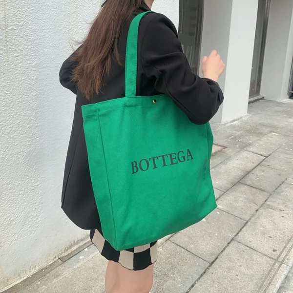 Ins Shoulder Canvas Bag Large Capacity Shopping Bag Single Woman