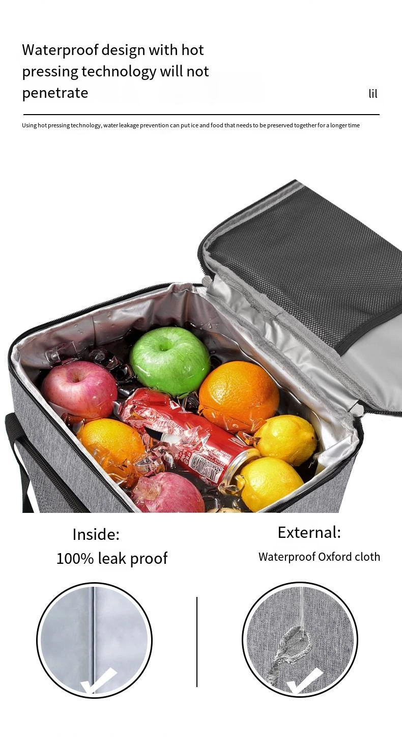 Insulated Bag Oxford Cloth Portable Outdoor Picnic Bag Thickened Insulated Ice Pack