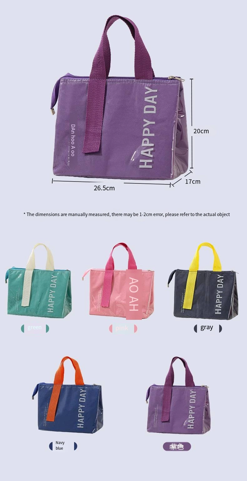 Insulated Lunch Box Bag Insulated Lunch Bag Thickened Aluminum Foil Large Capacity