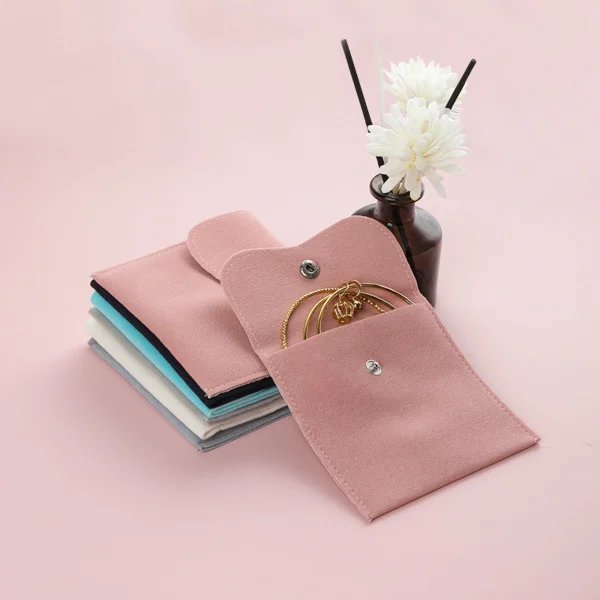 Jewelry Bag Pouch Flannelette Bag Button Bag Thickened Fine Velvet Ring Necklace Jewelry Storage Bag - Image 3