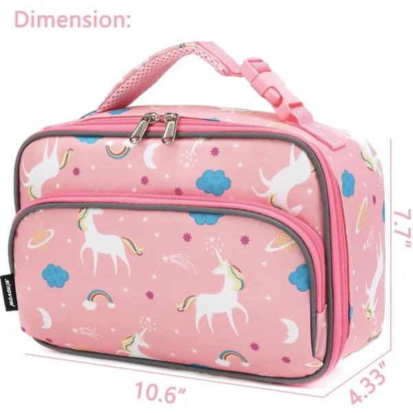 Kids Lunch Box Insulated Soft Mini Cooler Bag Back to School Thermal Meal Tote - Image 2