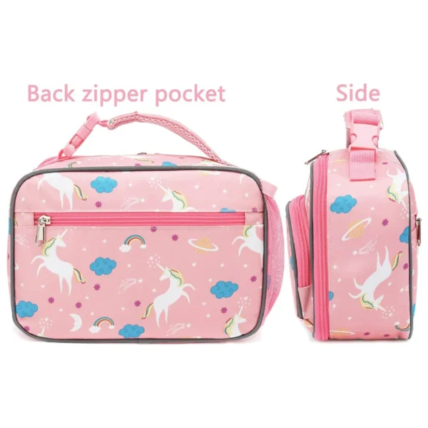 Kids Lunch Box Insulated Soft Mini Cooler Bag Back to School Thermal Meal Tote - Image 3
