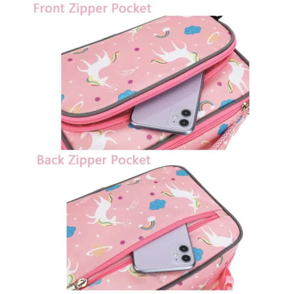 Kids Lunch Box Insulated Soft Mini Cooler Bag Back to School Thermal Meal Tote - Image 5
