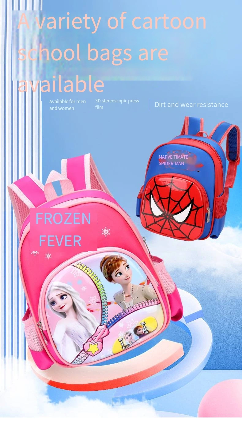 Kindergarten Bag Children&prime;s Cartoon Book Bag Cute 3D Hard Shell Backpack