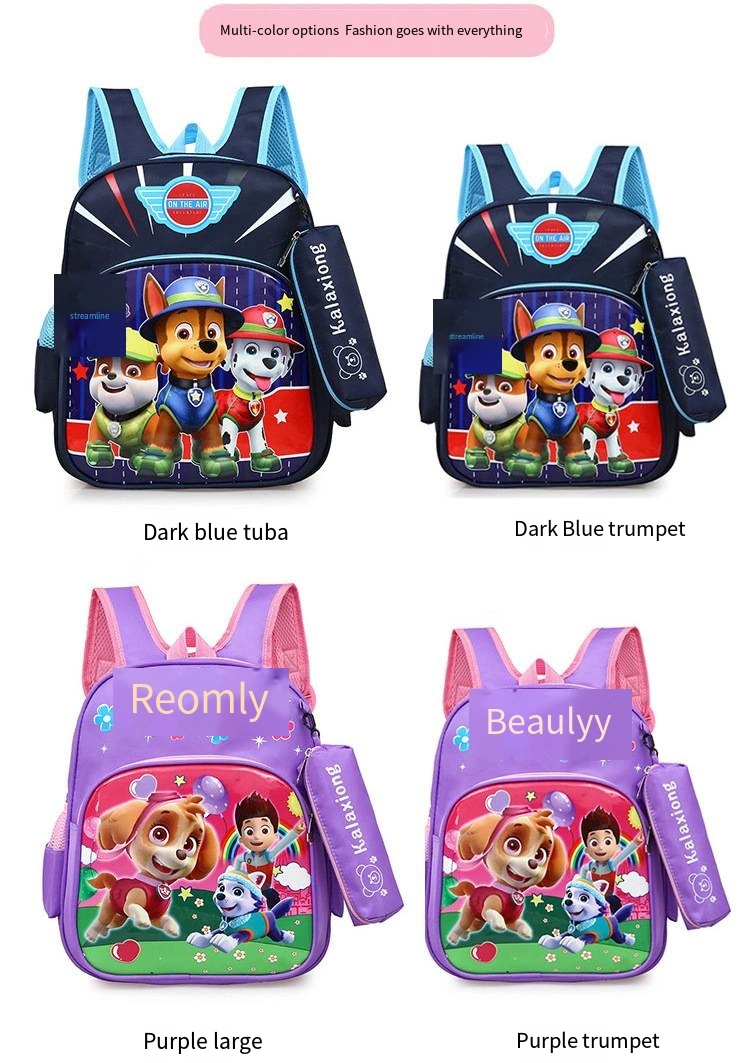 Kindergarten Schoolbag Cartoon Pattern Printed Backpack for Children Lightweight Student Schoolbag