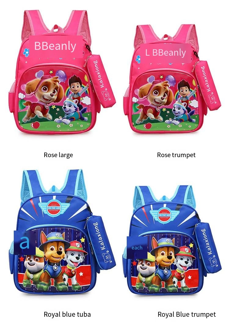 Kindergarten Schoolbag Cartoon Pattern Printed Backpack for Children Lightweight Student Schoolbag