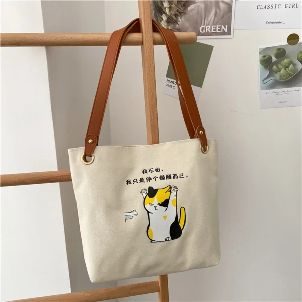 Korean Version of Fashionable Cartoon Cute Animal Print Crossbody Bag Shoulder Bag - Image 2