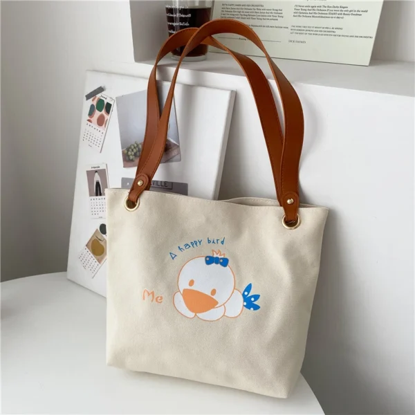 Korean Version of Fashionable Cartoon Cute Animal Print Crossbody Bag Shoulder Bag - Image 3