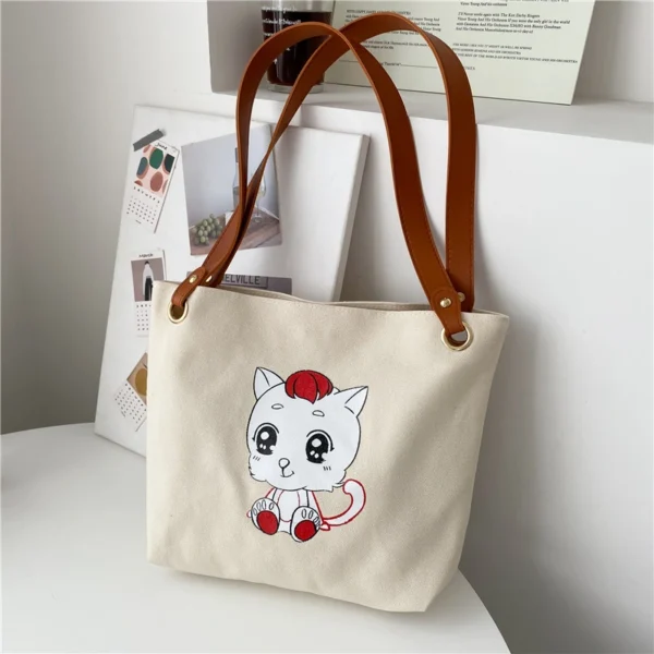 Korean Version of Fashionable Cartoon Cute Animal Print Crossbody Bag Shoulder Bag - Image 4