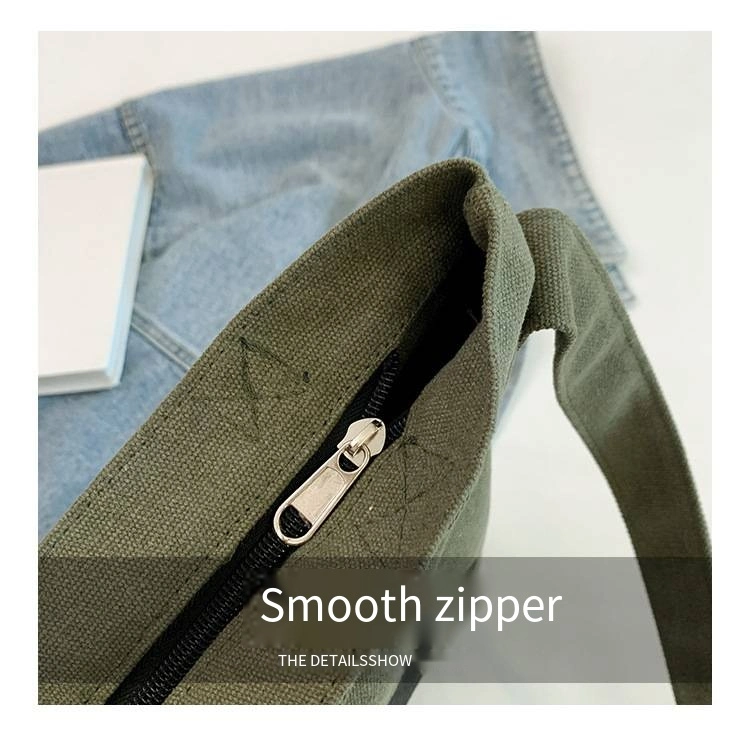 Large Capacity Alphabet Canvas Bag Women&prime;s All-Purpose Cross-Body Tote Bag