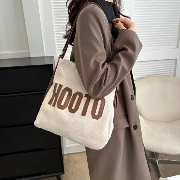 Large Capacity New Autumn Fashionable Commuting Tote Bag - Image 6