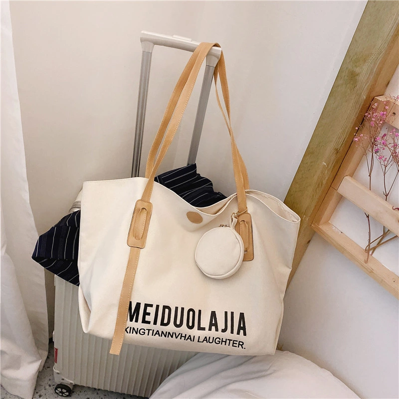 Large Capacity Single Shoulder Bag Large Bag Simple Temperament Korean Fashionable Bag