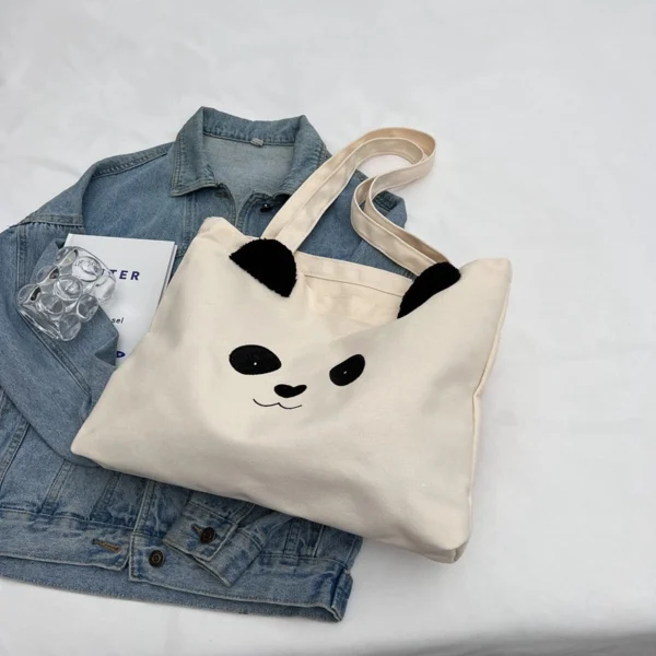 Large Capacity Teddy Bear Student Shoulder Bag Cute Women′s Commuting Tote Bag Fashionable Shoulder Handbag - Image 2