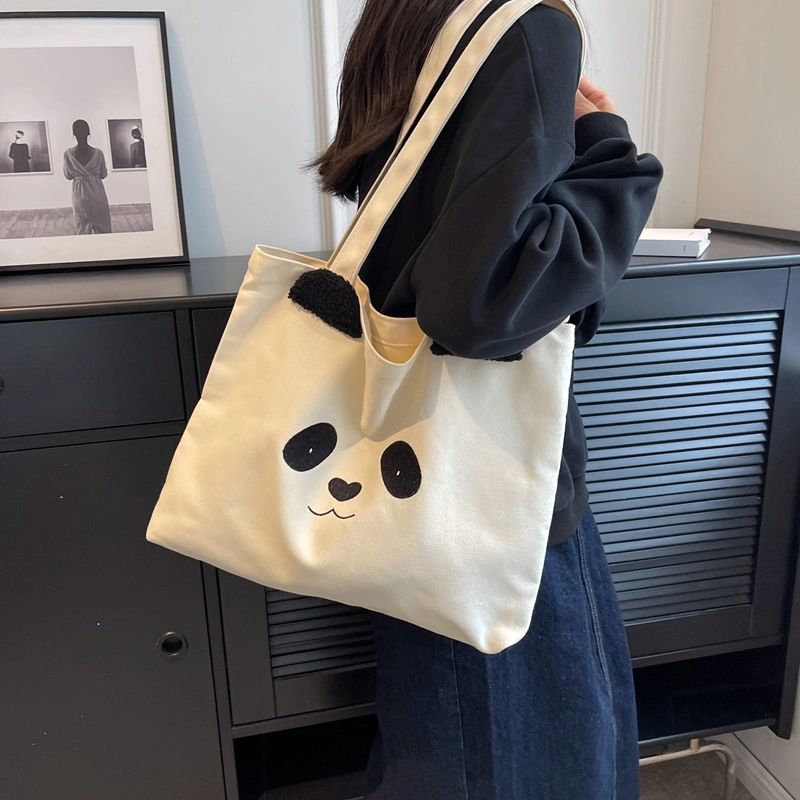 Large Capacity Teddy Bear Student Shoulder Bag Cute Women&prime;s Commuting Tote Bag Fashionable Shoulder Handbag