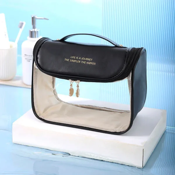 Large Capacity Waterproof Cute Travel Beach PVC Cosmetic Bag Travel Clear Bag - Image 5
