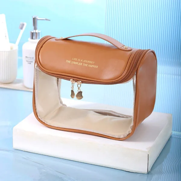 Large Capacity Waterproof Cute Travel Beach PVC Cosmetic Bag Travel Clear Bag - Image 6