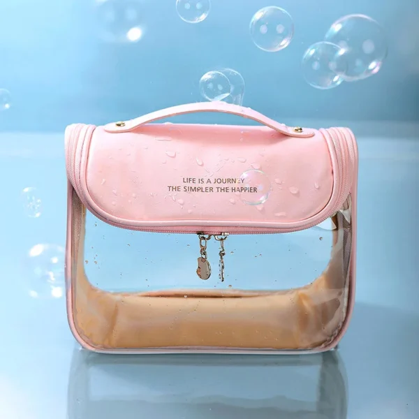 Large Capacity Waterproof Cute Travel Beach PVC Cosmetic Bag Travel Clear Bag
