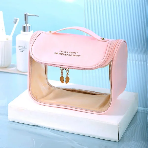 Large Capacity Waterproof Cute Travel Beach PVC Cosmetic Bag Travel Clear Bag - Image 2
