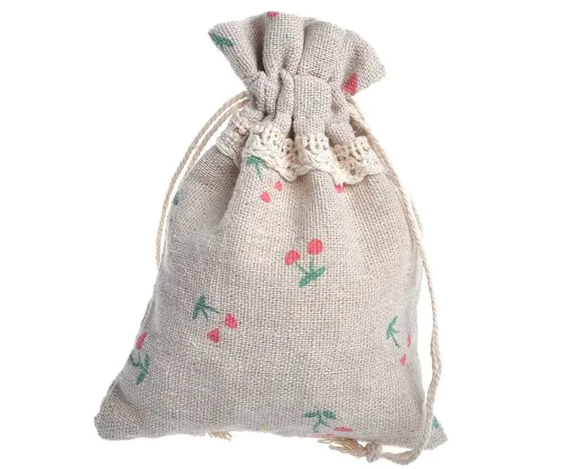 Lavender Sachet Bag with Drawstring Lace Drawstring Bag