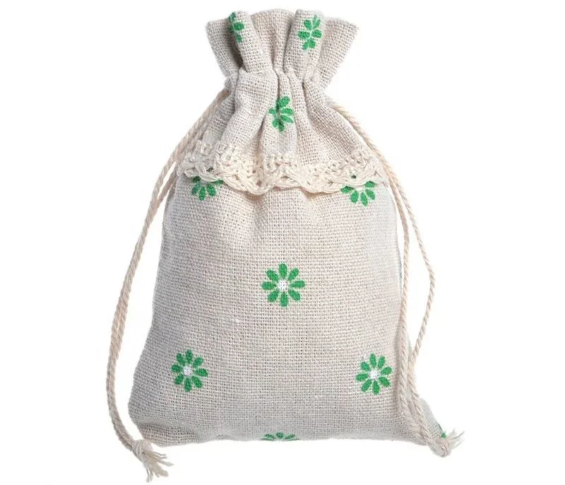 Lavender Sachet Bag with Drawstring Lace Drawstring Bag