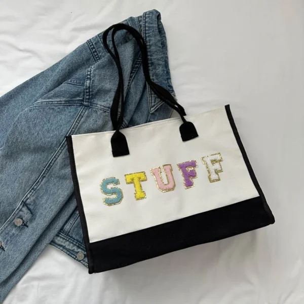 Leisure Trendy Shoulder Bag Fashionable Minimalist Handbag Personalized Large Capacity Tote Bag - Image 3