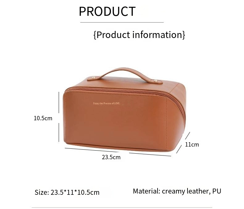 Makeup Bag Pillow Bag Travel Storage Bag Toiletry Bag PU Makeup Bag