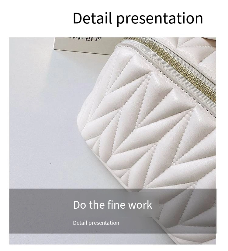 Makeup Bag Portable Soft Pillow Bag Zipper New Zoned Travel Makeup Storage
