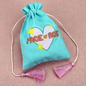 Alternative view of Manufacturer Custom Logo Natural Cotton Linen Jewelry Packaging Drawstring Pouch Bag Organic Cotton Pouch