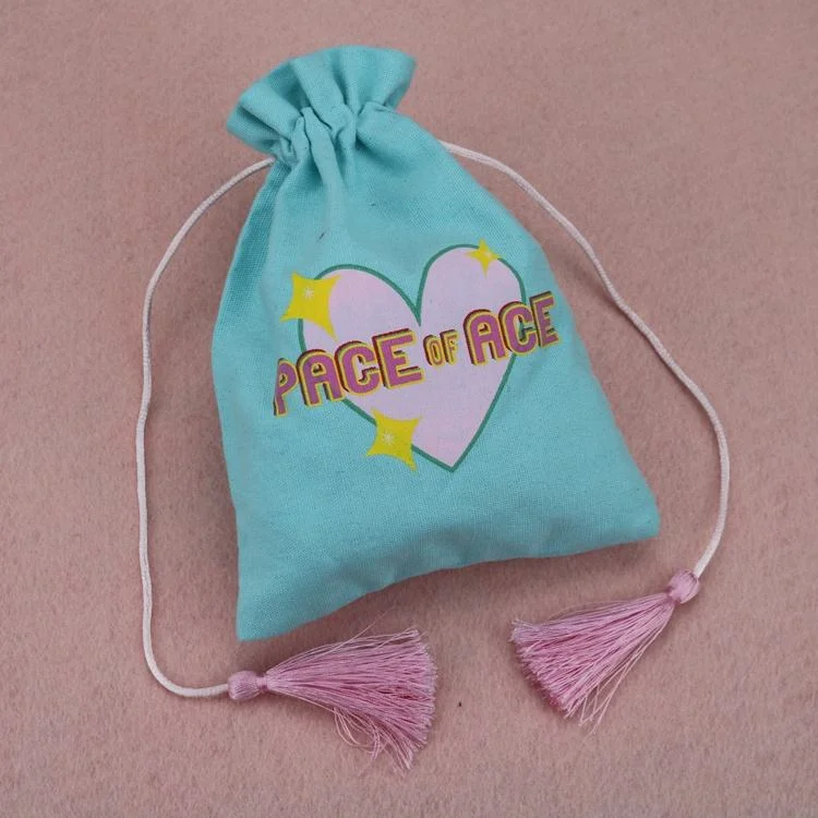 Manufacturer Custom Logo Natural Cotton Linen Jewelry Packaging Drawstring Pouch Bag Organic Cotton Pouch - Image 4