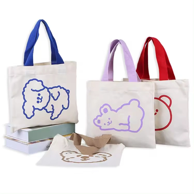 Manufacturer Custom Reusable Printed Logo Cloth Canvas Cotton Shopping Tote Bag