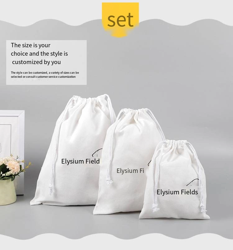 Manufacturers Canvas Bundle Pocket Cotton Drawstring Canvas Bag Storage Bag