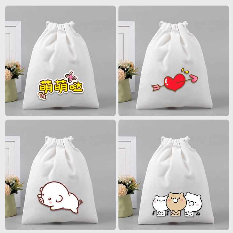 Manufacturers Canvas Bundle Pocket Cotton Drawstring Canvas Bag Storage Bag