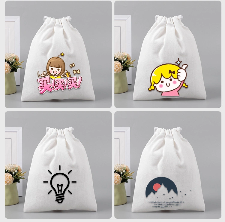 Manufacturers Canvas Bundle Pocket Cotton Drawstring Canvas Bag Storage Bag