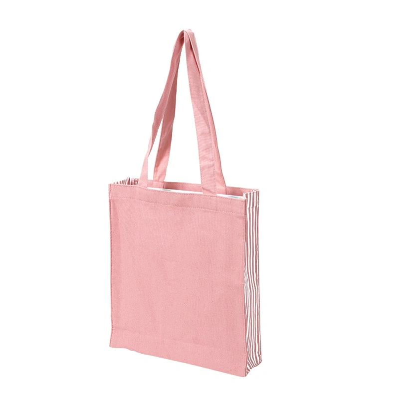 Manufacturers Wholesale Custom Pink Cotton Bag Shopping Canvas Bag